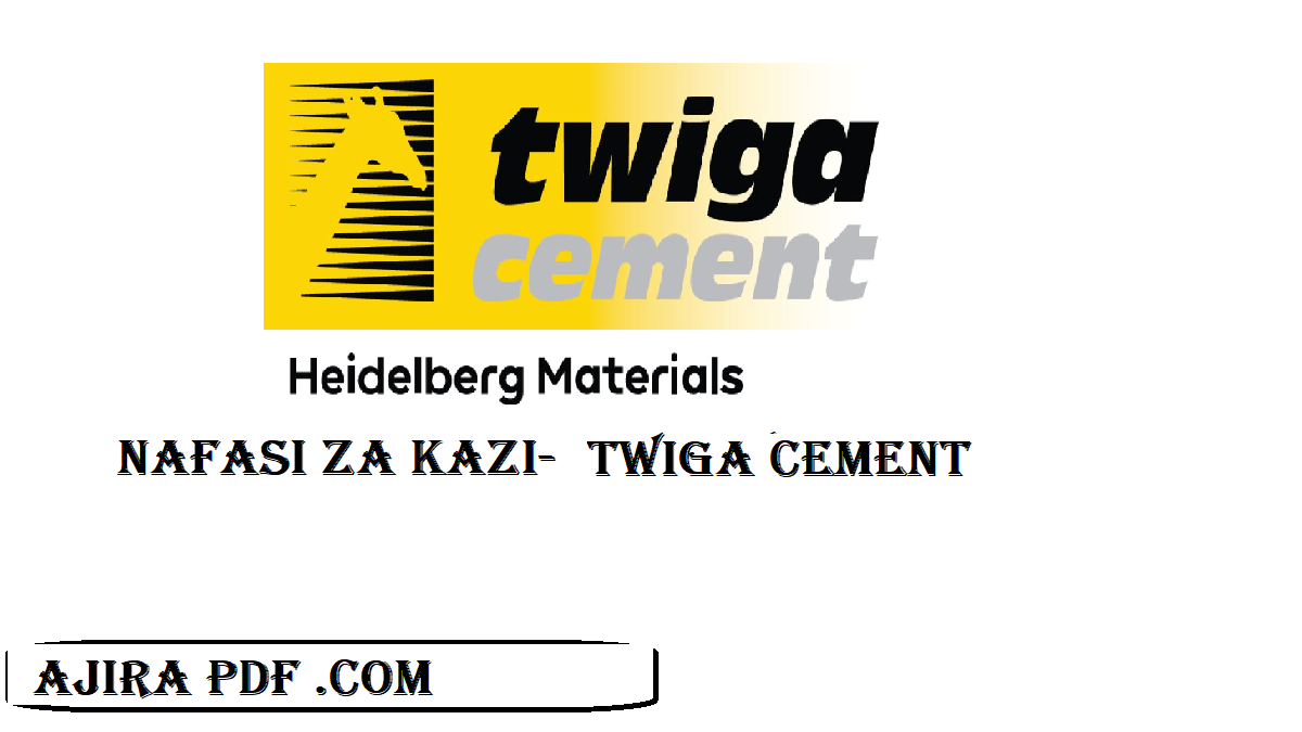 NAFASI ZA KAZI-TWIGA CEMENT